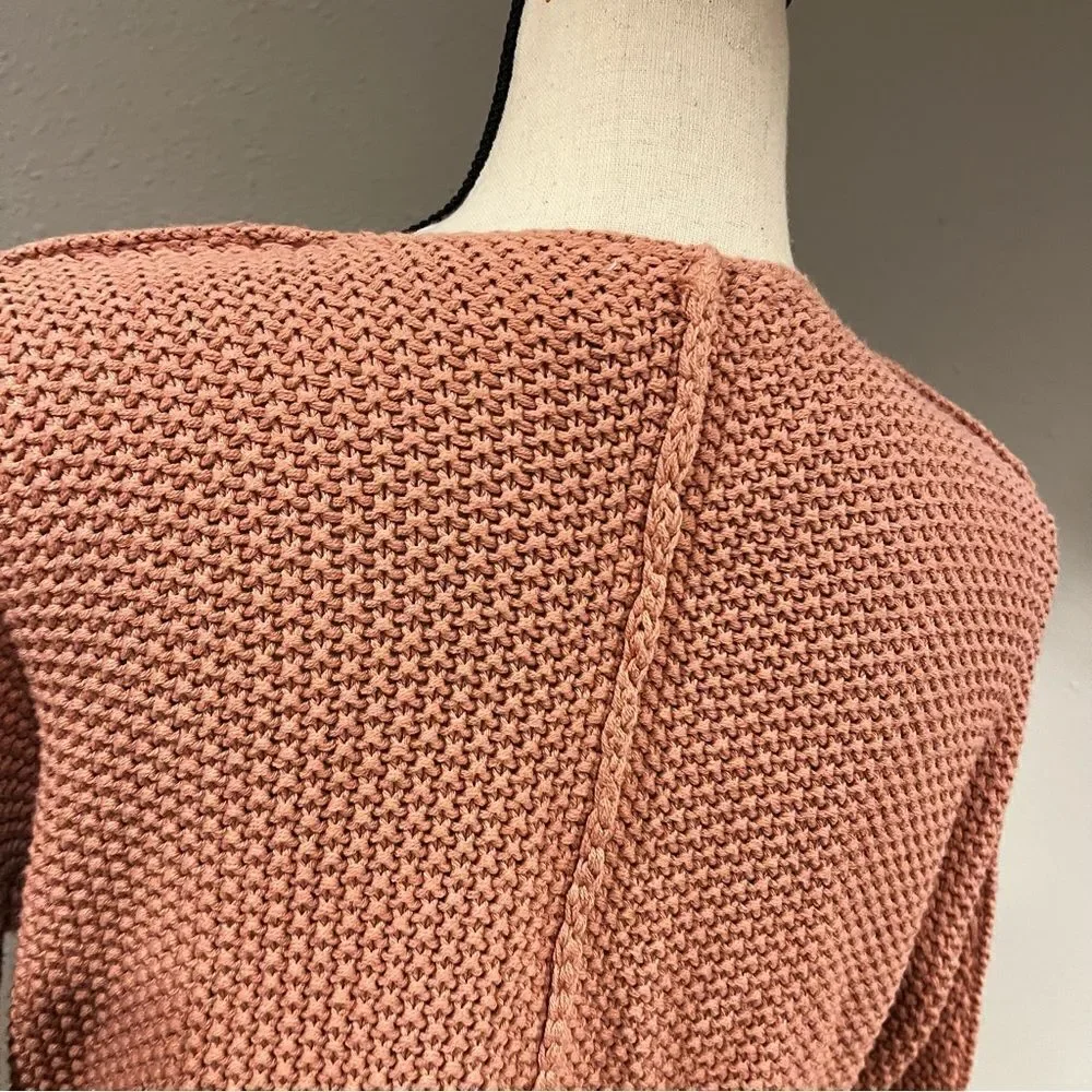 Lucky Brand chunky knit oversized v-neck sweater‎
